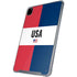 American Flag Color Block iPad Pro 12.9in (2020) Clear Case